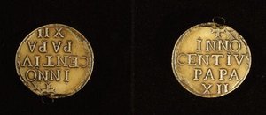 Seal from a papal bull of Pope Innocent XII (1615-1700)